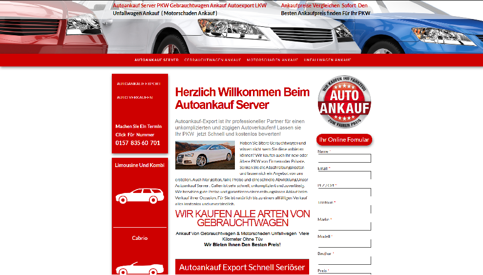 Autoankauf-Server.de | Autoankauf Goslar | Autoankauf Export Goslar