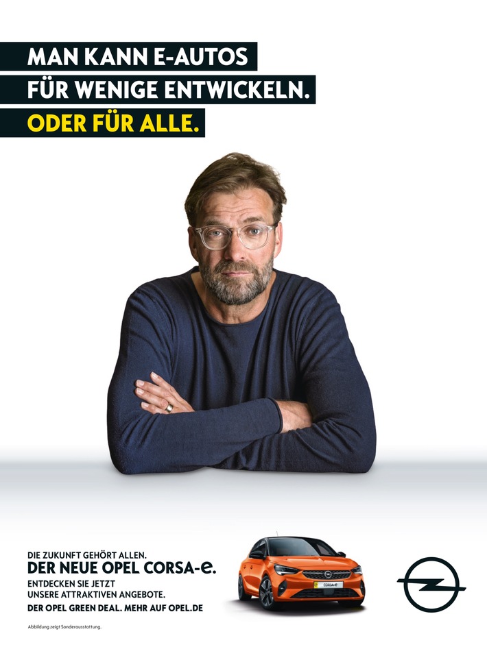 „Der Opel Green Deal“: Opel startet Nachhaltigkeits-Kampagne mit Jürgen Klopp