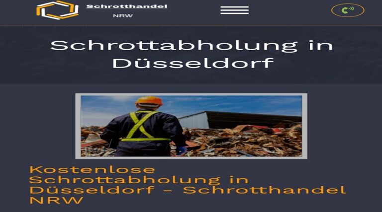 Professionelle Schrottabholung Düsseldorf Lassen Sie Ihr Altmetall schnell problemlos vom Profi Unser Schrotthändler