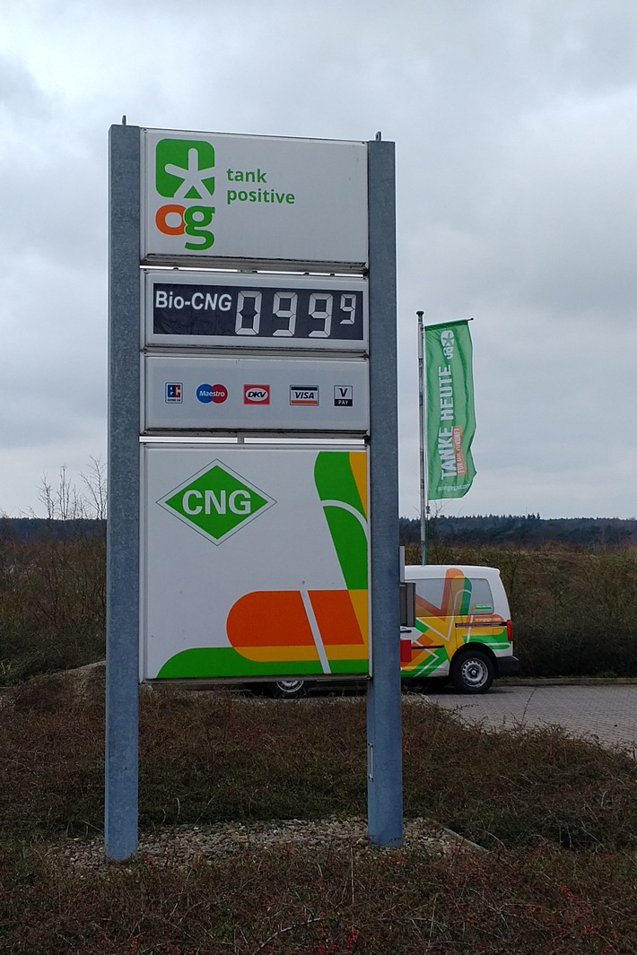 OrangeGas senkt Spritpreis dauerhaft auf einen Euro – Regeneratives Bio-CNG ermöglicht günstige Kosten und sichere Kalkulation