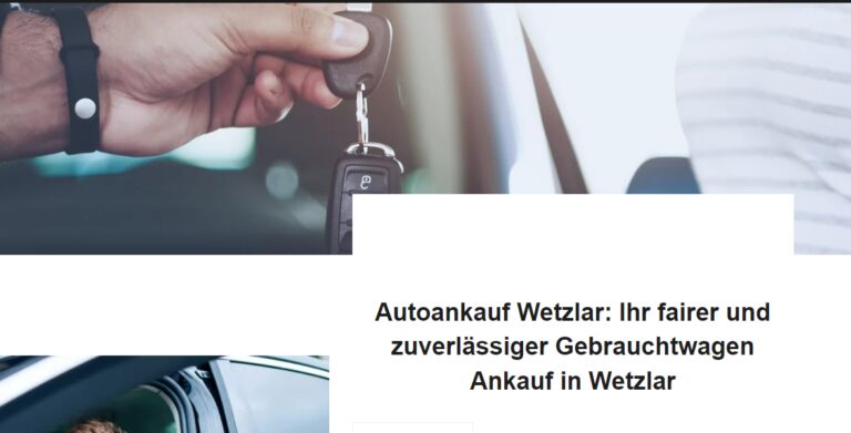 Kfz Ankauf in Wetzlar: Autoankauf Exclusiv
