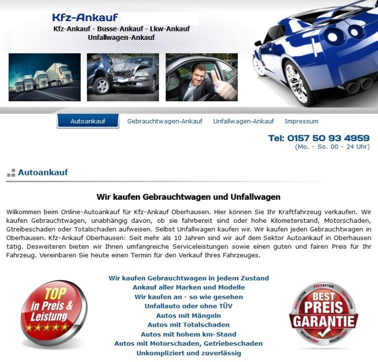 Gebrauchtwagen-Ankauf Trier: Retter in der Not für ihr defektes KFZ
