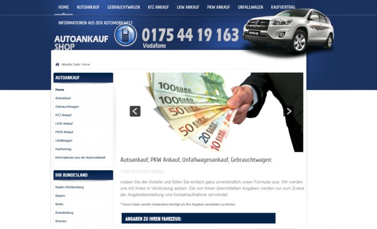 Autoankauf Mannheim: Unsere Serviceleistungen beim Gebrauchtwagen Ankauf in Mannheim und Unfallwagen Ankauf in Mannheim